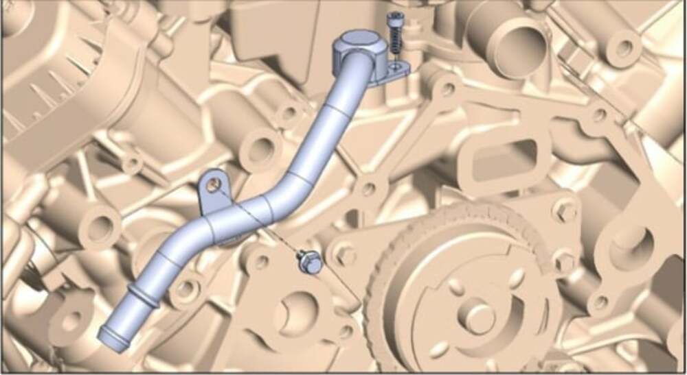 t Heater Hose Adapter Kit For 7.3L Godzilla Engine-300-901 Holley