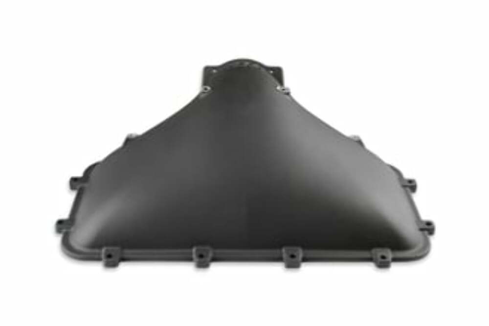 Hooker performance muffler ram-105mm-cast-side-mount-plenum-top-300-301bk