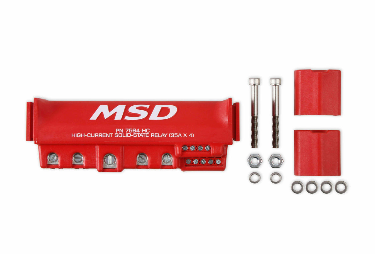 t High-Current Solid-State Relay 35Ax4, Red - 7564-HC MSD