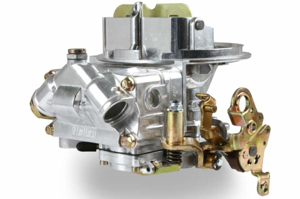 Holley 500 CFM PERFORMANCE 2BBL CARBURETOR Manual Choke Shiny Finish # 0-4412S