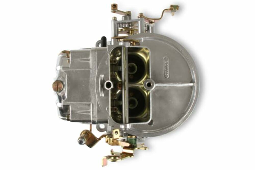 Holley 500 CFM PERFORMANCE 2BBL CARBURETOR Manual Choke Shiny Finish # 0-4412S