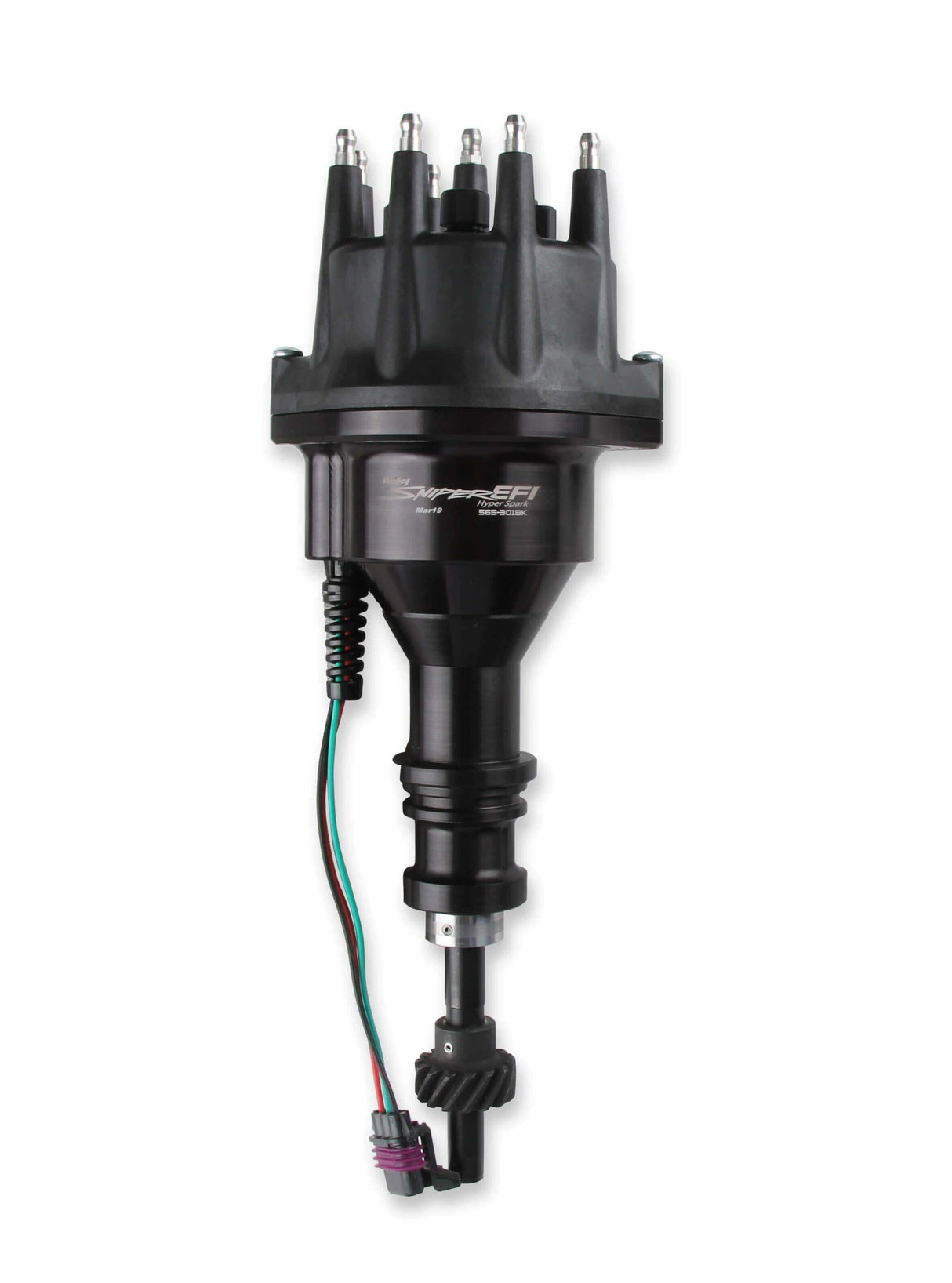 Holley Sniper EFI fuel injection system holley-565-301bk-sniper-efi-hyperspark-distributor-ford-260-289-302-hall-effect
