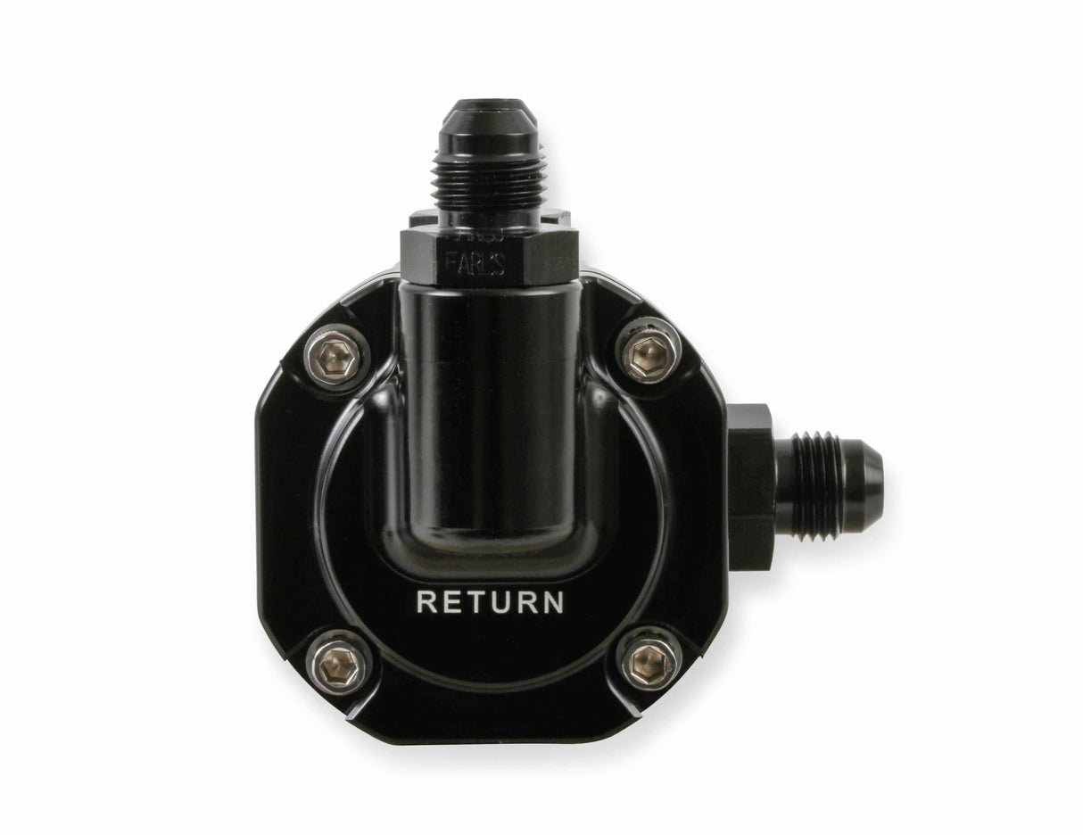 Holley Billet EFI Return Style Fuel Pressure Regulator - 12-893 black aluminum
