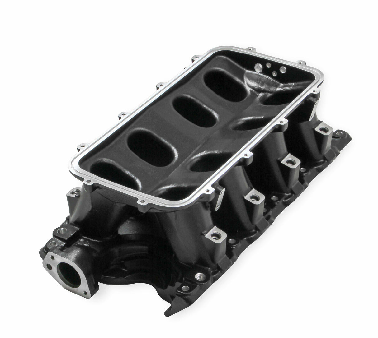 Hooker performance muffler black aluminum black-351w-ford-hi-ram-efi-manifold-base-300-244bk