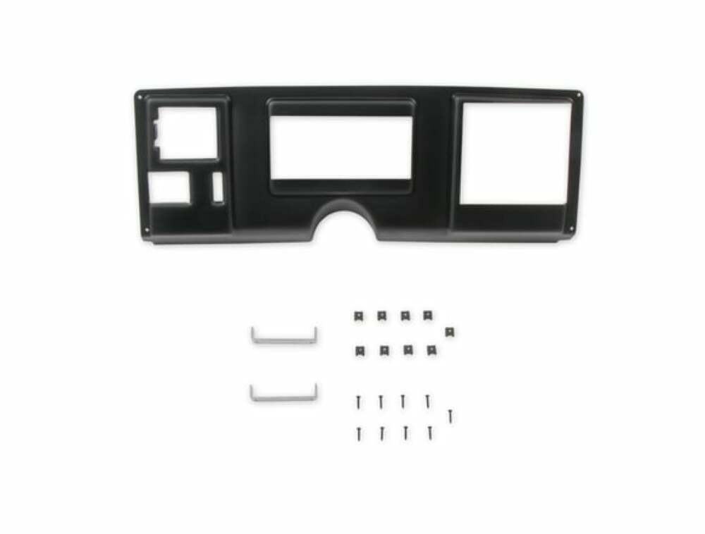 Holley EFI Dash Bezels for the 6.86 Dashes - 553-393 for 1988-1994 Chevy black