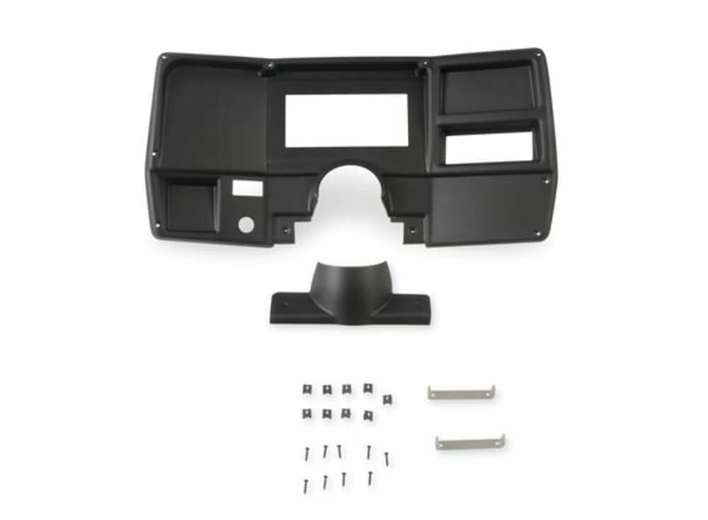 Holley EFI Dash Bezels for the 6.86 Dashes - 553-396 for 1975-1983 Chevy C10 black