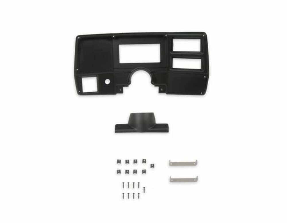 Holley EFI Dash Bezels for the 6.86 Dashes - 553-397 for 1984-1986 Chevy C10 black