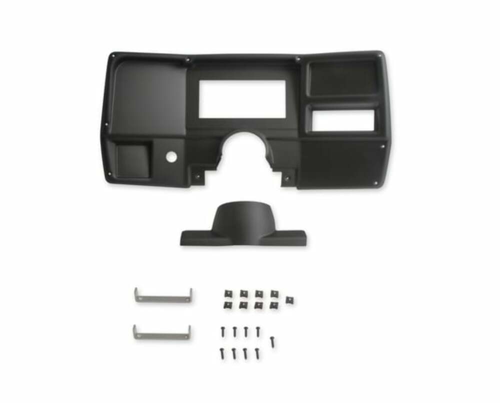 Holley EFI Dash Bezels for the 6.86 Dashes - 553-398 for 1984-1987 Chevy C10 black