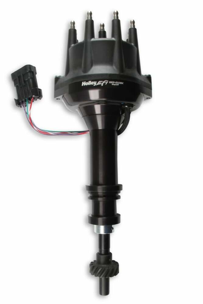 Hooker performance muffler black aluminum ford-351c-400m-429-460-distributor-black-565-210bk