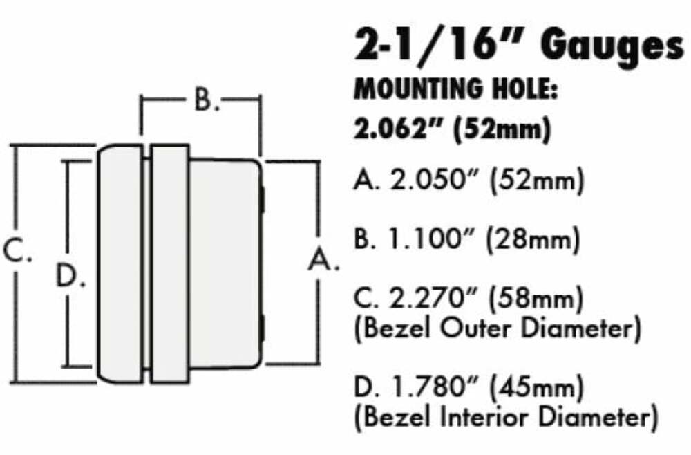 Holley EFI wideband oxygen sensor wideband-02-gauge-kit-534-215