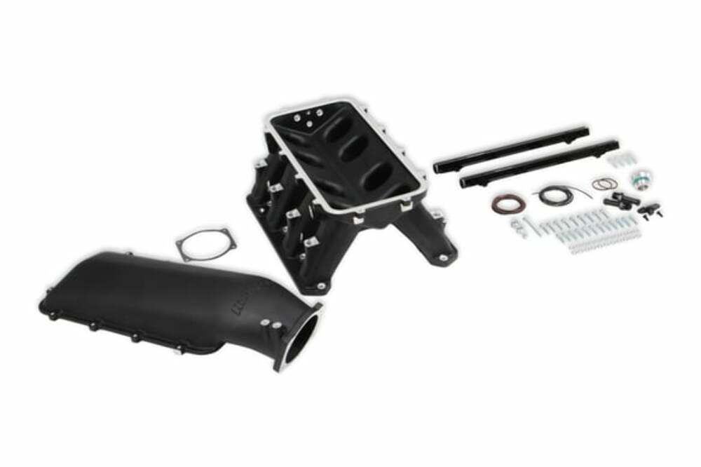Hooker performance muffler black manifold-300-650bk