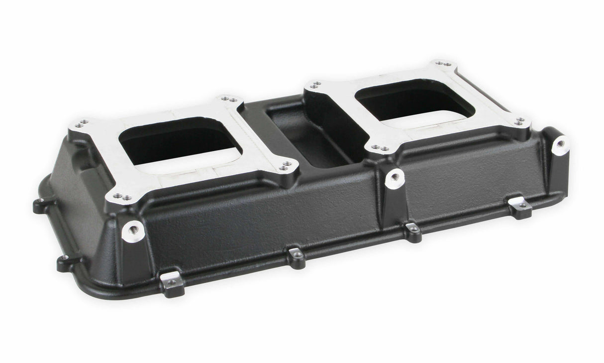 Holley EFI Hi-Ram Intake Plenum Top Only, 2 x 4150- Black Finish - 300-207BK black aluminum ceramic coated