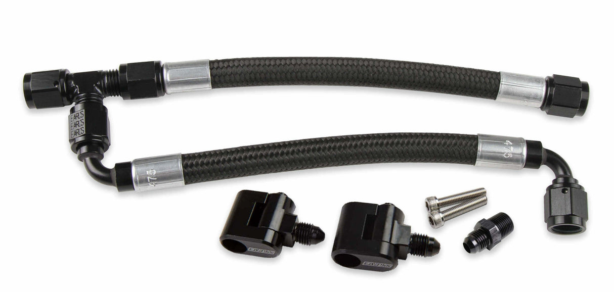 Hooker performance muffler black aluminum lite-350-hose-26-553