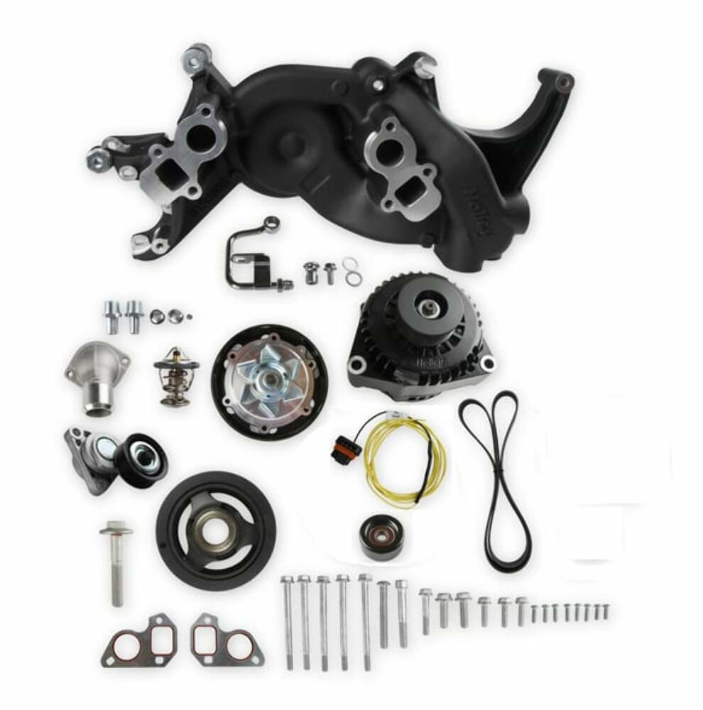 Hooker performance muffler black aluminum finish-20-187bk