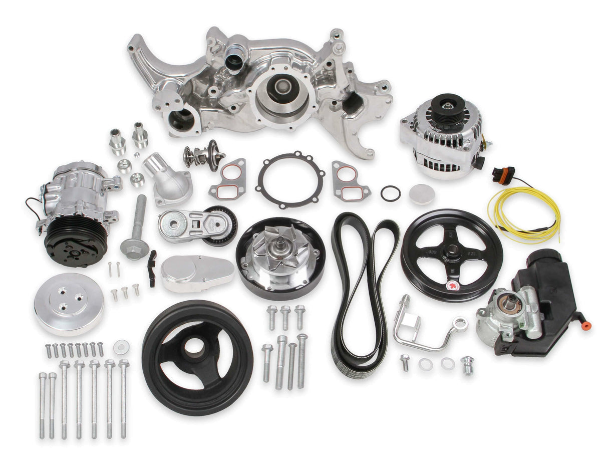Hooker performance muffler polished aluminum system-20-185p