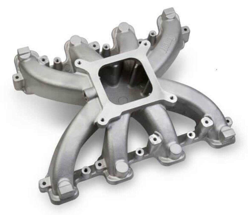 Holley Single Plane Carbureted Intake - GM LS3/L92 - 300-131 for 2008-2013 Chevy Corvette aluminum