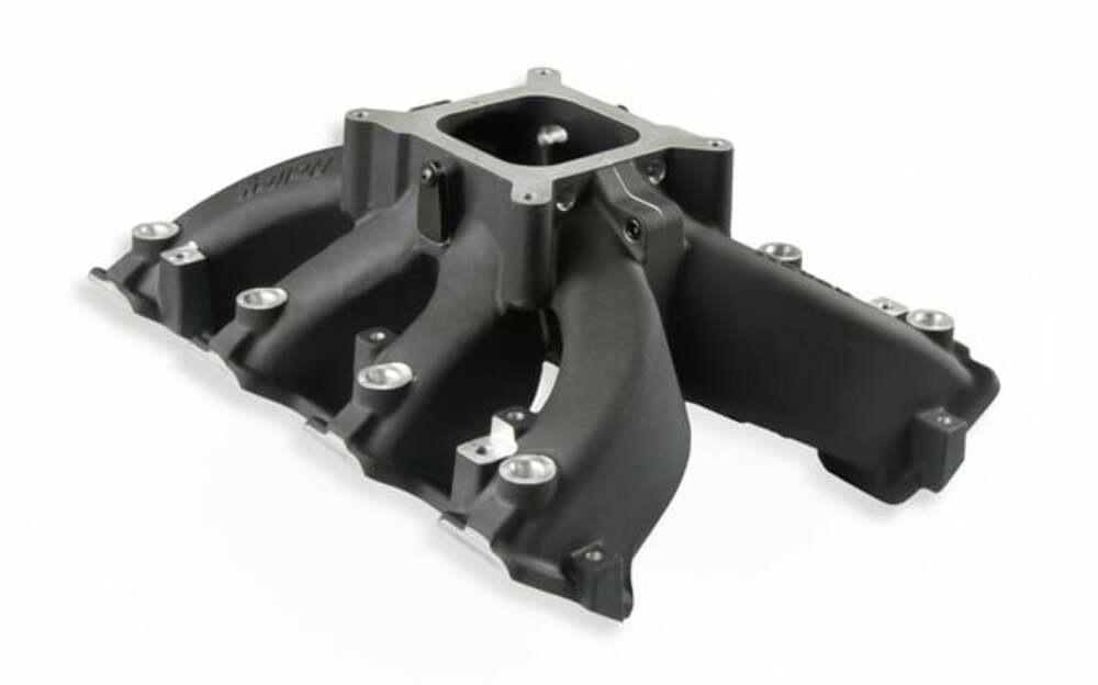 Holley Single Plane EFI Split-Design Intake Manifold GM LS3/L92 Black 300-290BK