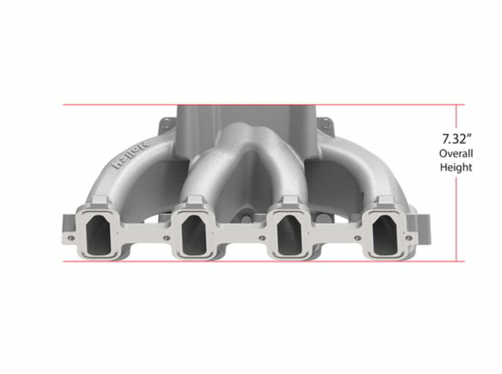 Holley Single Plane Split-Design Intake Manifold GM LS1/LS2/LS6 Black 300-256BK