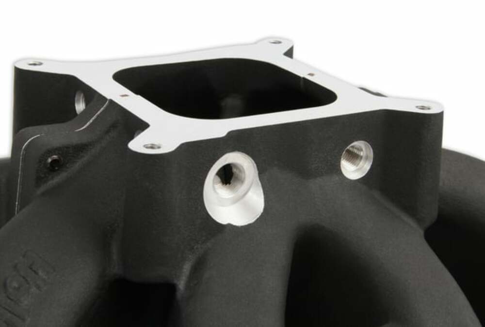 Holley Single Plane Split-Design Intake Manifold GM LS3/L92 Black-4150 300-291BK