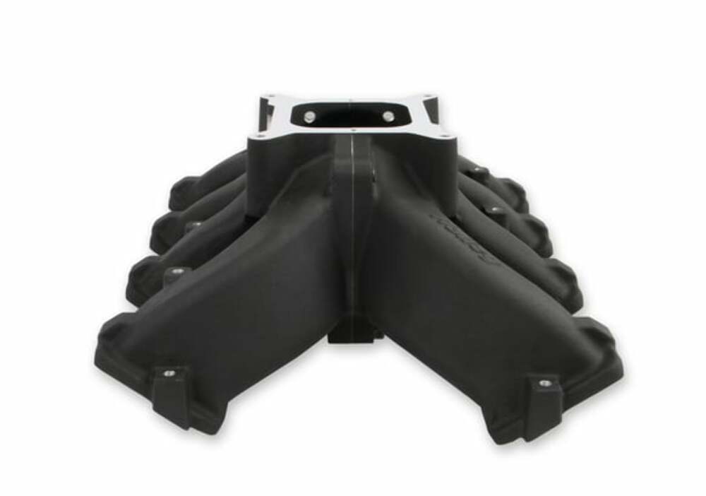 Holley Single Plane Split-Design Intake Manifold GM LS3/L92 Black-4150 300-291BK