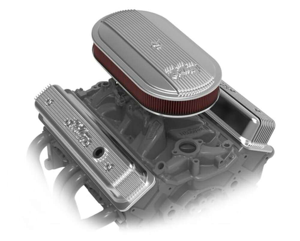 Holley Vintage Series Oval Air Cleaner - Polished - 120-401