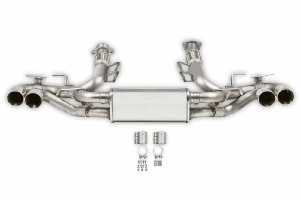 Hooker BlackHeart Exhaust System for Chevy Corvette black polished stainless steel BH13236