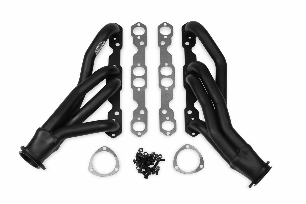 Hooker 2466HKR Competition Shorty Headers - Painted Fits 1964-73 Chevrolet Chevelle for 1964-1973 Chevy Chevelle black shorty