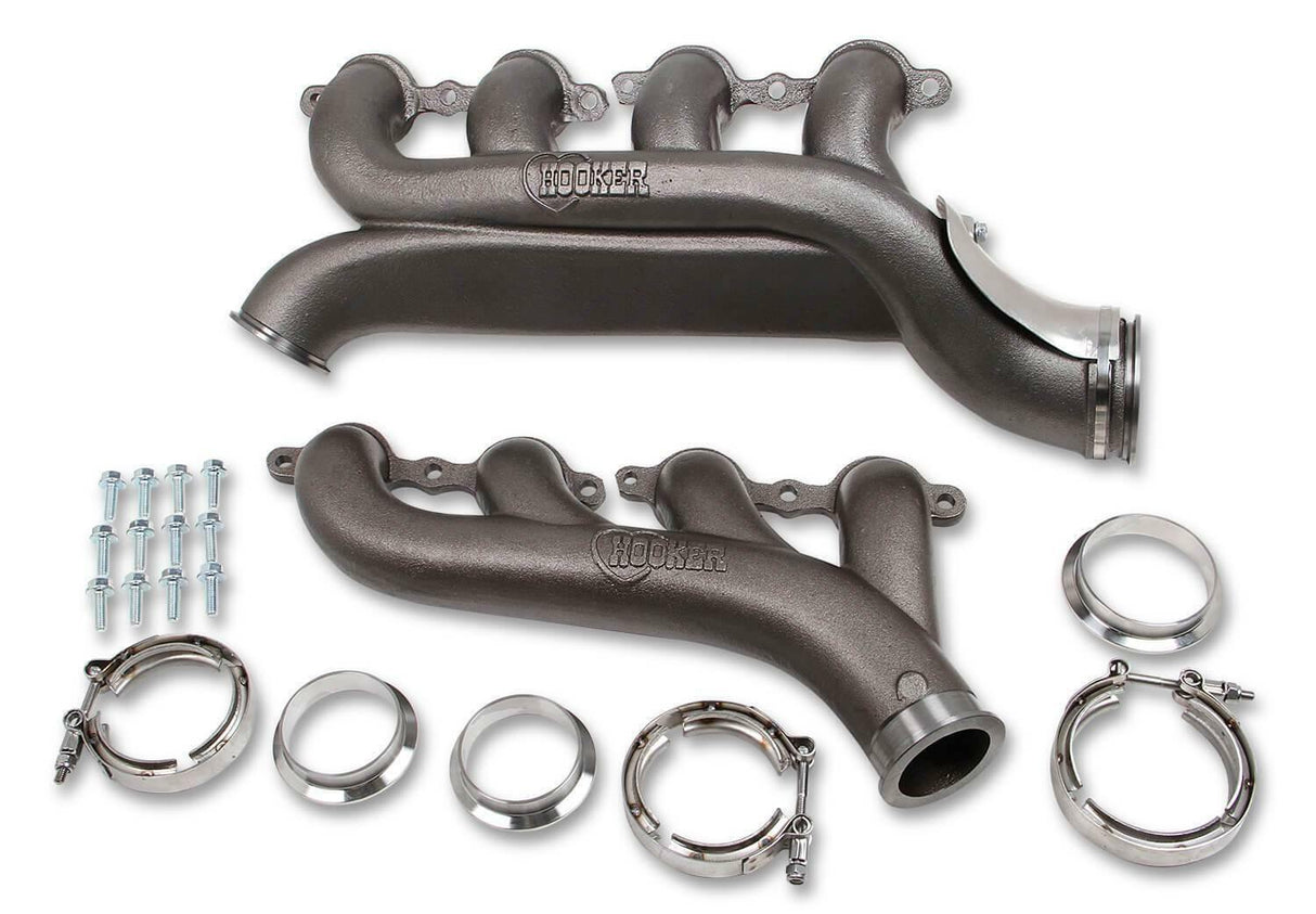 Hooker LS Turbo Exhaust Manifolds 8510HKR for 2007-2013 Chevy Silverado stainless steel