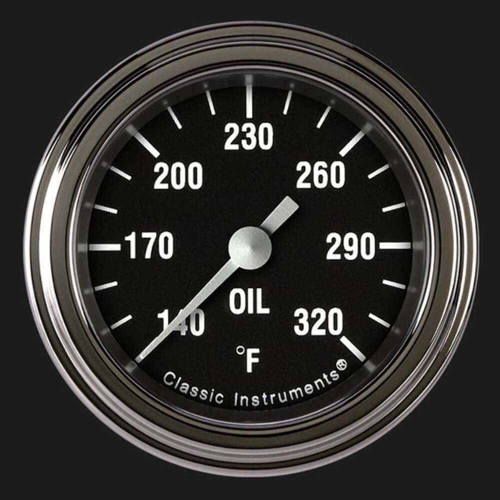 Hot Rod 2 1/8" Oil Temperature Gauge HR128SLF