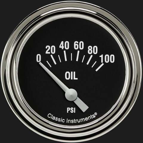 Hot Rod 2 5/8" Oil Pressure Gauge HR281SLF