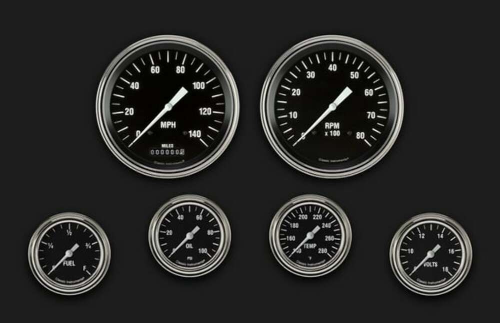 Hot Rod Six Gauge Set 351 HR351SLF