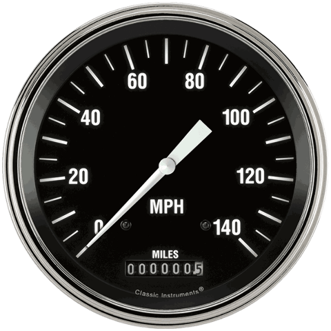 Hot Rod 4 5/8" Speedometer HR56SLF