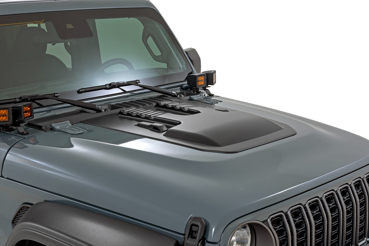 Hood Scoop - PDS for 2018-2025 Jeep Wrangler JL by Rough Country