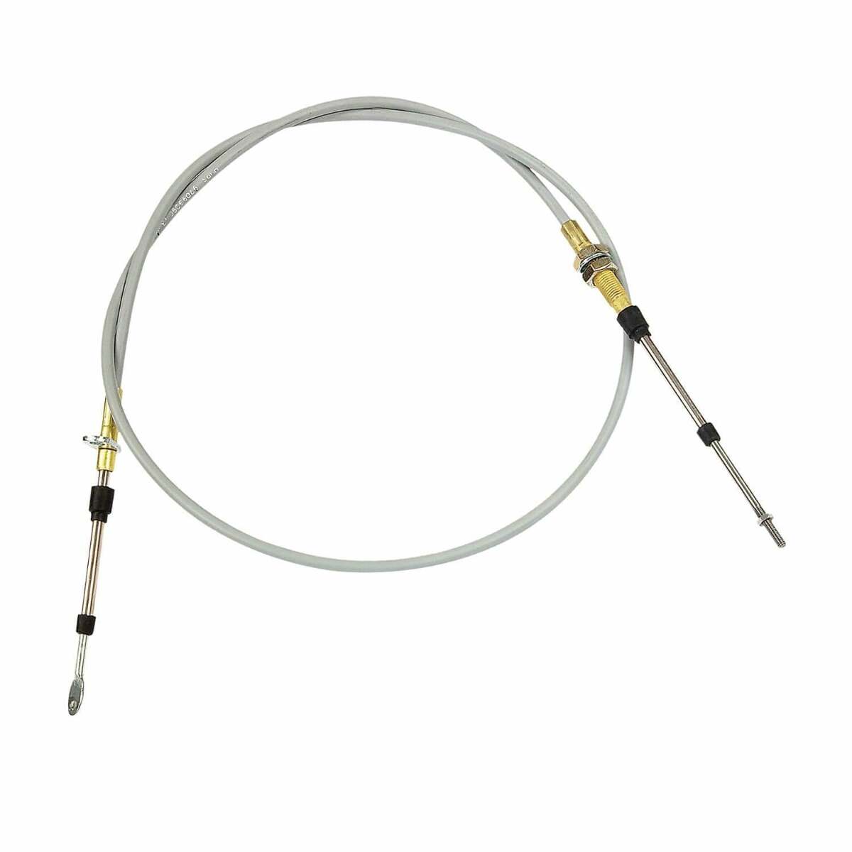 Hurst Quarter Stick 5008555 - Shifter Cable - 5-Foot Length - Grey stainless steel automatic transmission pistol grip