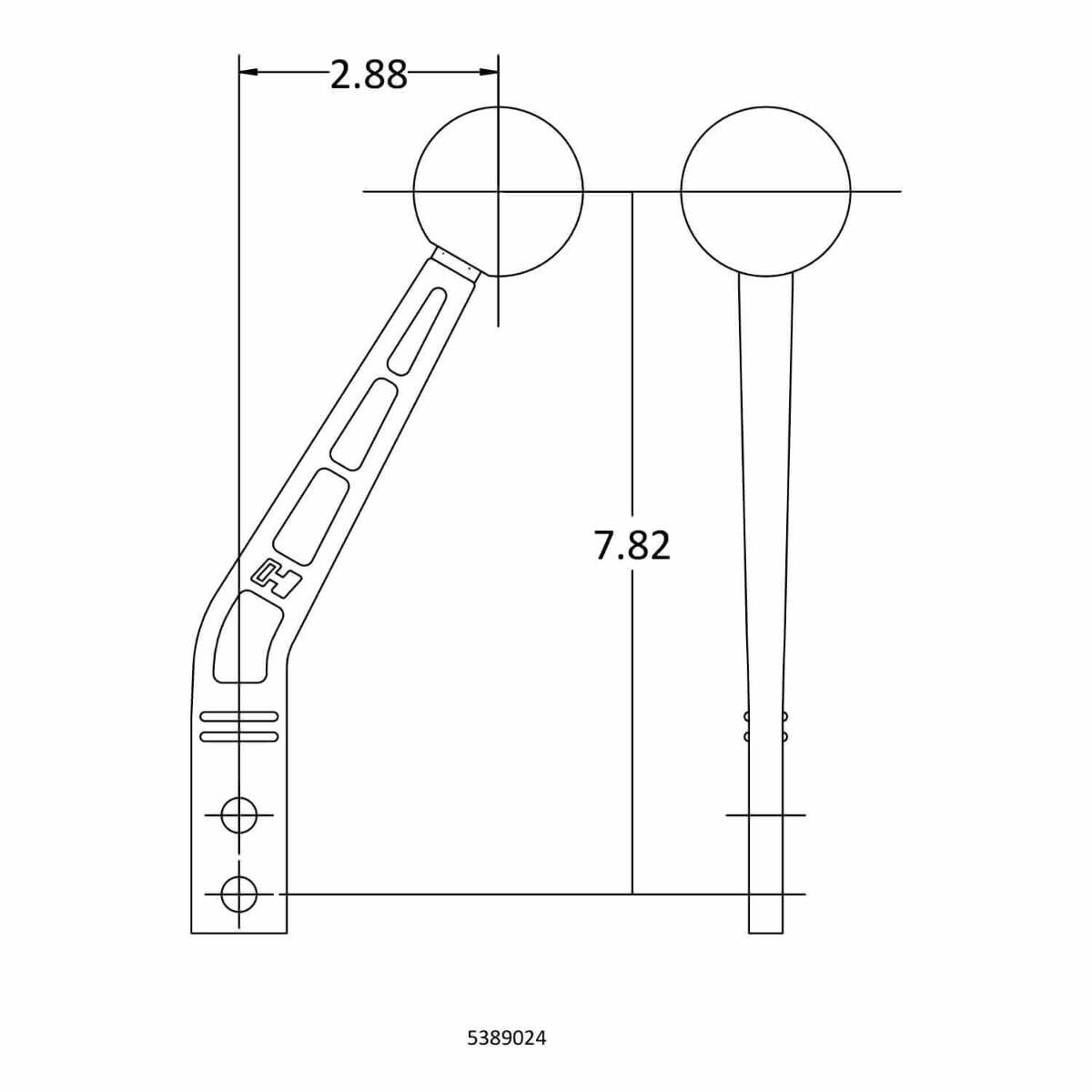 Hurst Billet/Plus Shifter Stick - 5389024