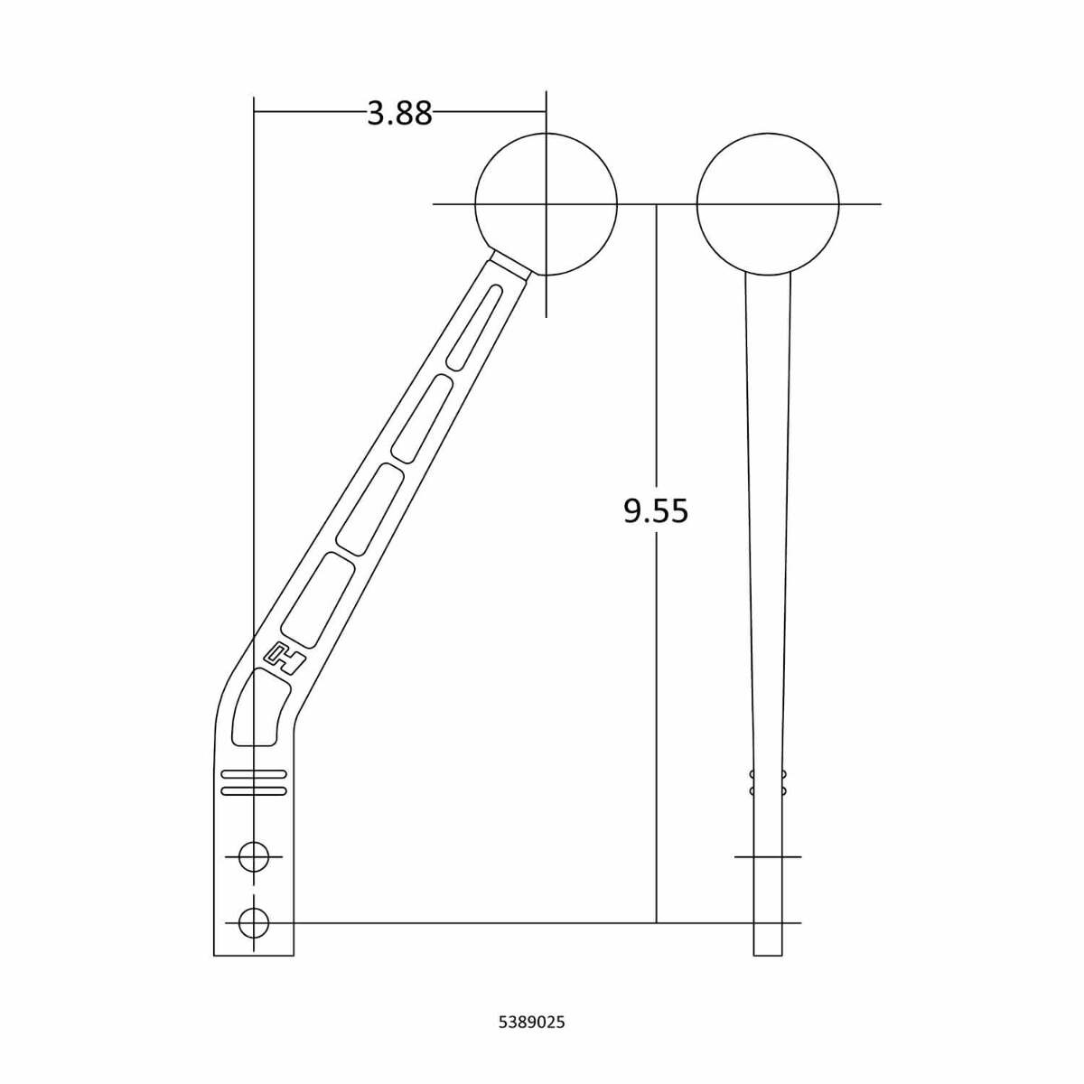 Hurst Billet/Plus Shifter Stick - 5389025