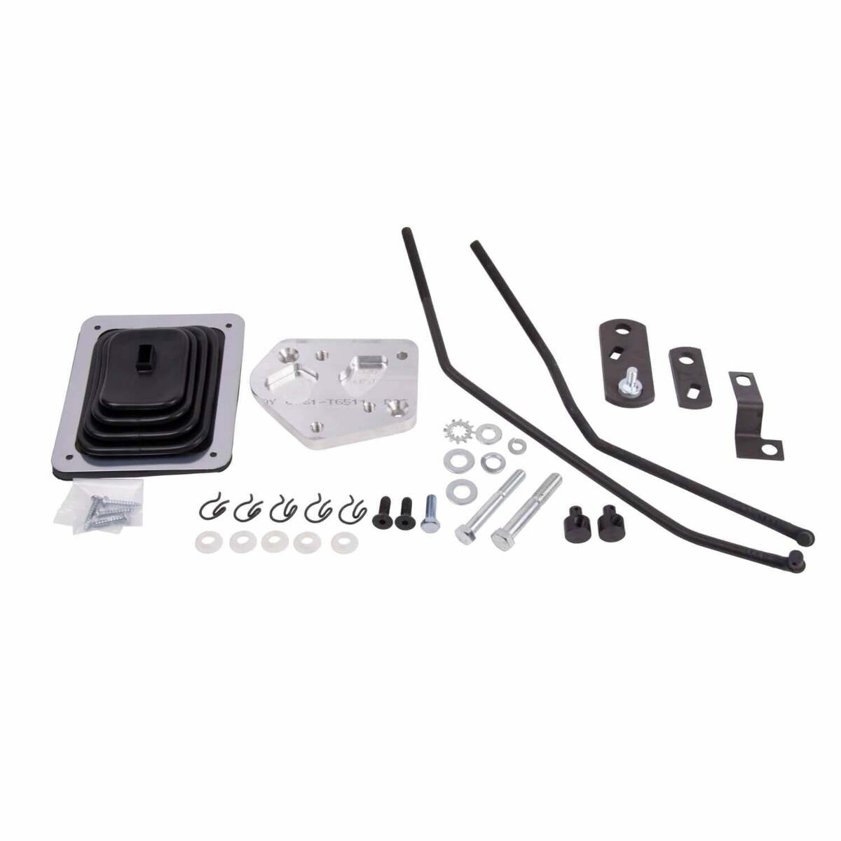 Hurst Mastershift 3-speed Installation Kit - Ford - 3677640 for 1965-1973 Ford Mustang manual transmission