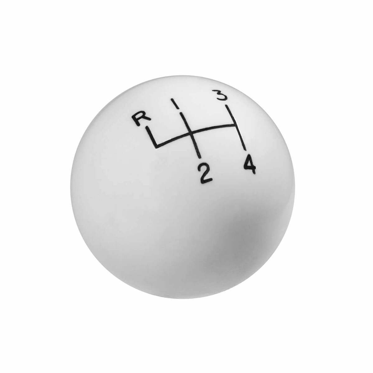 Hurst Shift Knob - White 4 Speed 3/8-24 Threads - 1630002 manual transmission