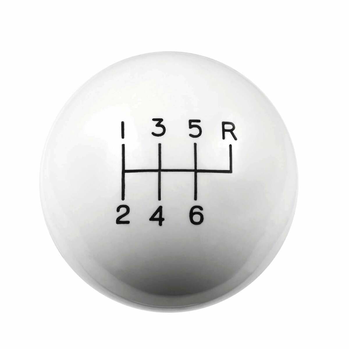 Hurst Shift Knob - White 6 Speed 9/16-18 Threads - 1630056