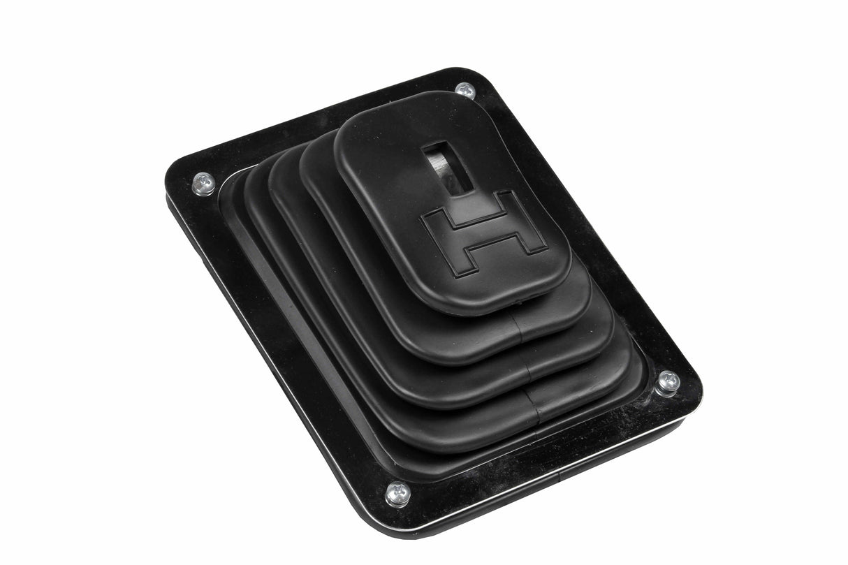 Hurst Shifter Boot, B-4 Boot and Plate - 1144580 black manual transmission