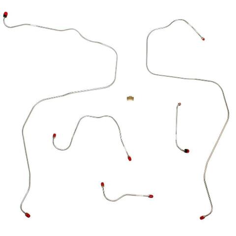 Front Brake Line Kit for 1997-1900 Ford E-150 Econoline stainless steel
