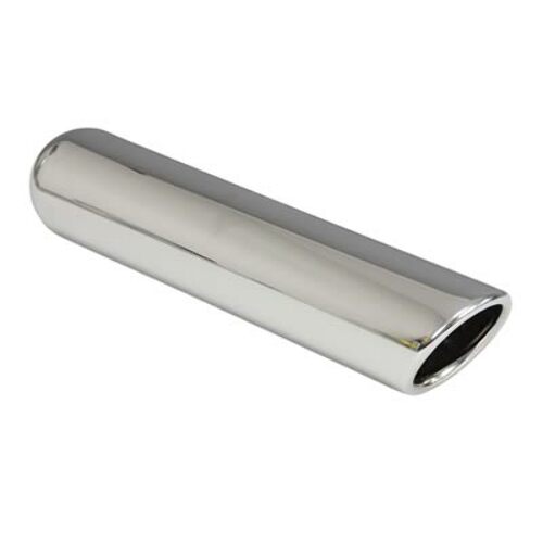 Jones Exhaust rolled edge exhaust tip steel chrome universal irac31216-chrome-exhaust-tip-rolled-angled-3-5 3 inch