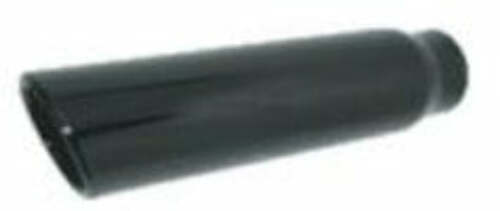 Jones Exhaust rolled edge exhaust tip 3.5 inch stainless steel steel black j303512rack-3-5-in-rolled-angle-cut-black-stainless-steel-exhaust-tip