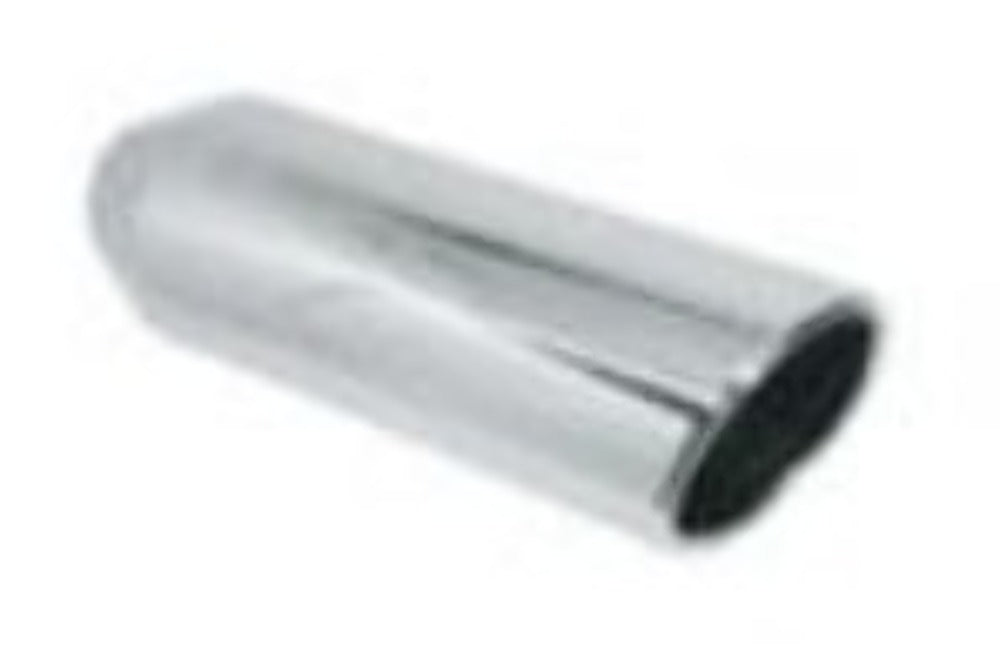 Jones Exhaust rolled edge exhaust tip stainless steel steel chrome universal j304012rac-chrome-stainless-steel-exhaust-tip-rolled-angled-3-5 3 inch