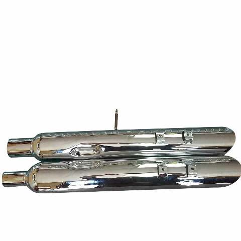 95-16 Harley Davidson Reverse Angle Slip On Muffler Chrome Exhaust 2.5 Baffle