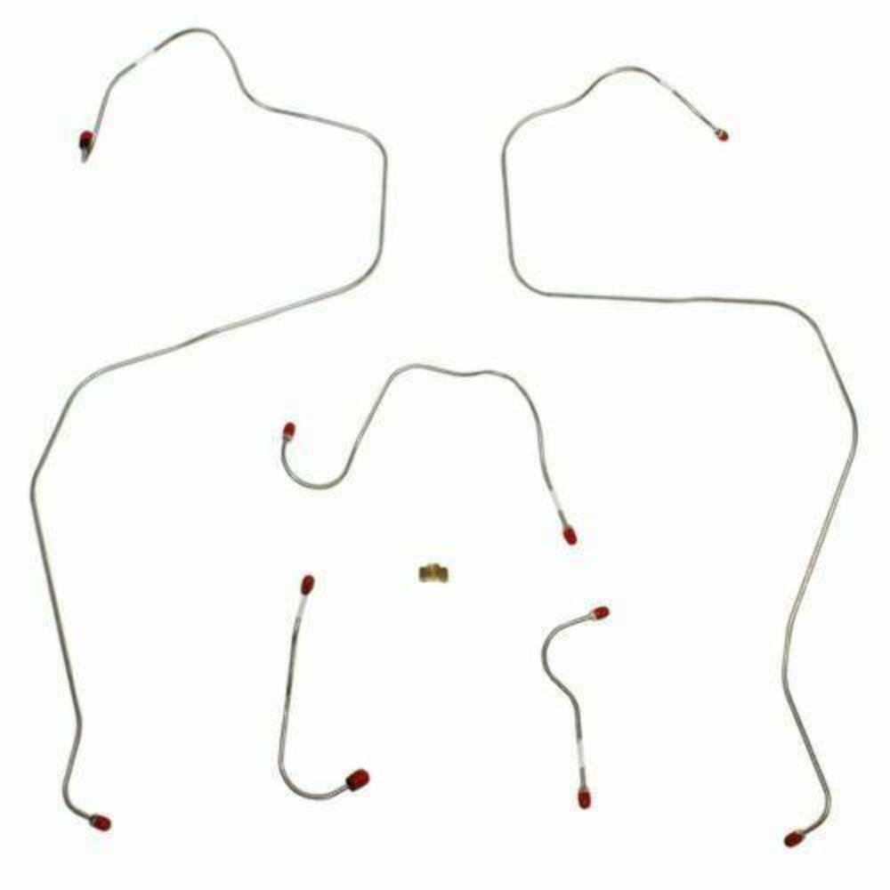 Front Brake Line Kit for 1968-1969 AMC AMX drum brakes stainless steel