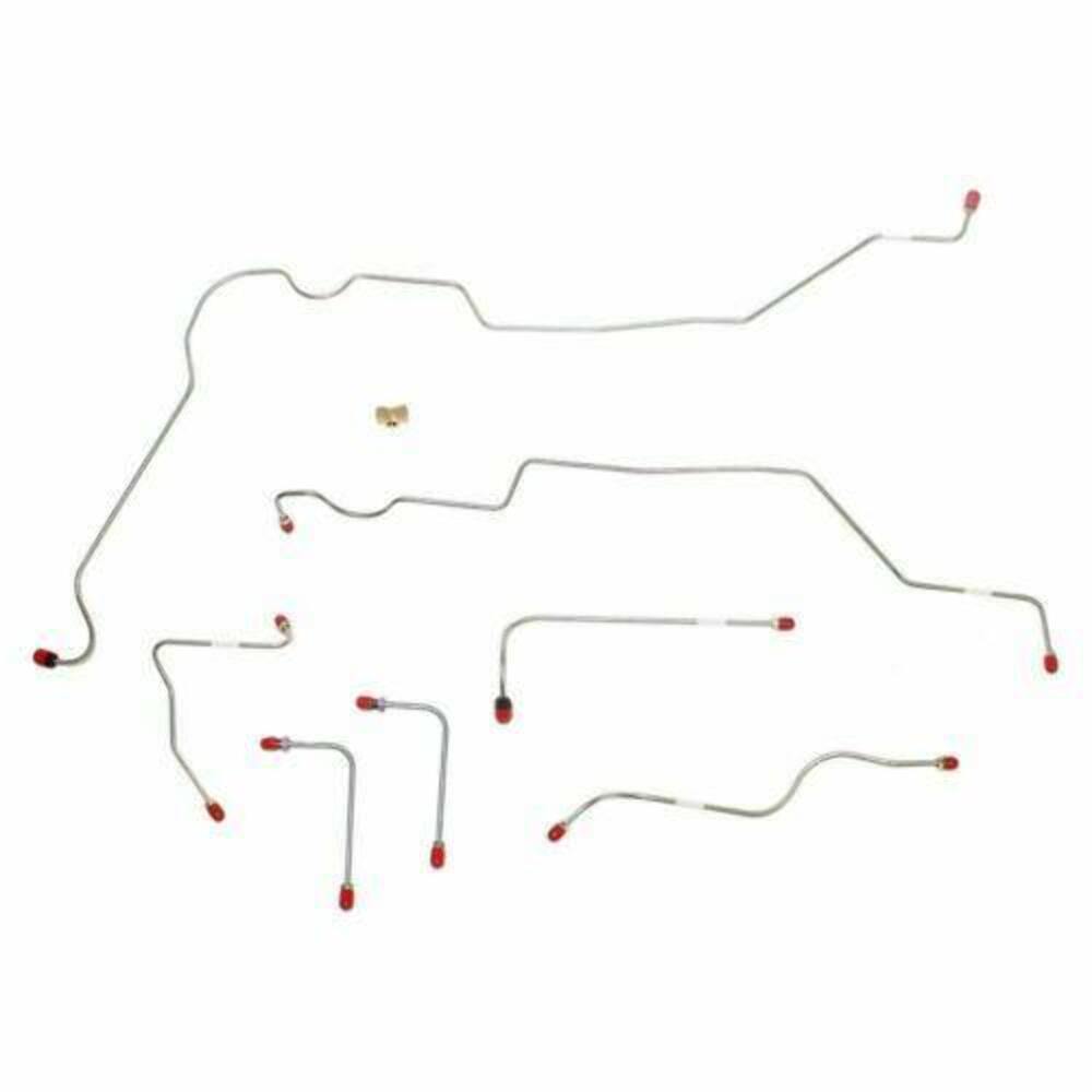 Front Brake Line Kit for 1969 AMC Rambler disc brakes stainless steel