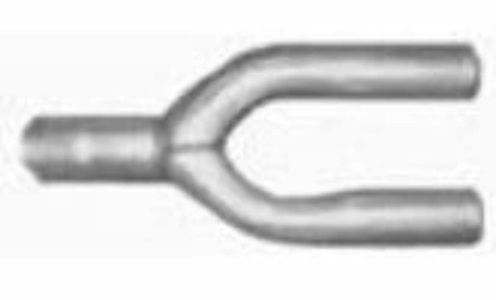 t Jones Exhaust U3-3 Aluminized Stamped U-Pipe 2.25 Inlet, 2.25 Dual Outlet Jones Exhaust