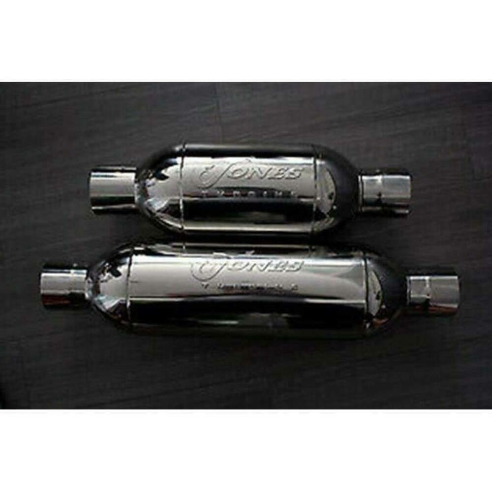 Jones Flow Pack, Turbine and Turbo Muffler 7.5 Round 5 IN/OUT JT5050 Jones Exhaust 5 inch