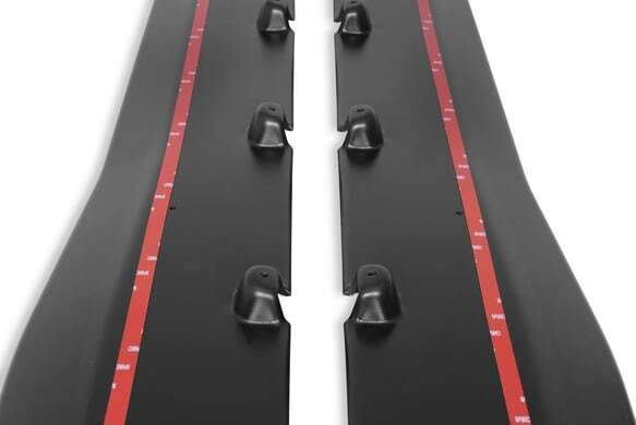 Side Rocker Splitters Black Pair fits Ford Mustang 15-21 Drake -JR3B-6510129-AB muscle car